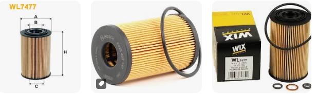 Wix Filters WL7477 Oil Filter Replace filter element